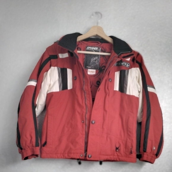 Spyder XT 2 in 1 Boy's Ski & Snowboard Jacket/Vest With Detachable Arms Size 14 - Picture 2 of 11